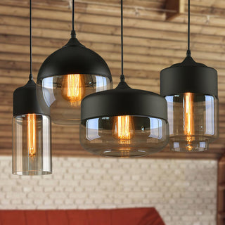 Aura Suspension Industrielle en Verre-Luire