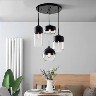 Aura Suspension Industrielle en Verre-Luire