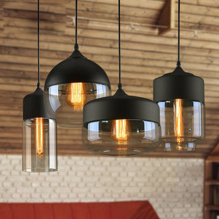 Aura Suspension Industrielle en Verre-Luire