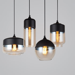 Aura Suspension Industrielle en Verre-Luire