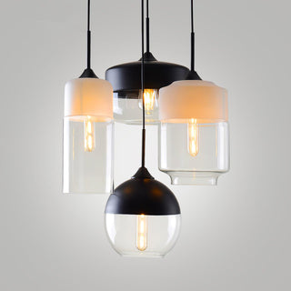 Aura Suspension Industrielle en Verre-Luire