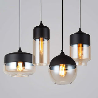 Aura Suspension Industrielle en Verre-Luire