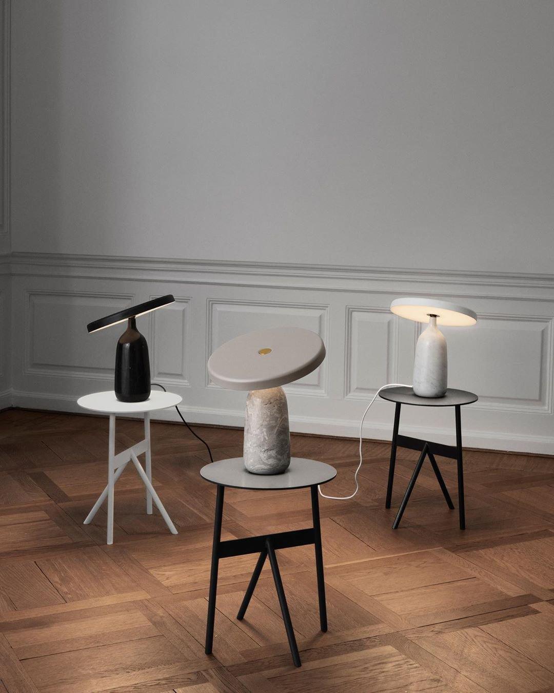 Astrian Lampe de Table Minimaliste en Marbre
