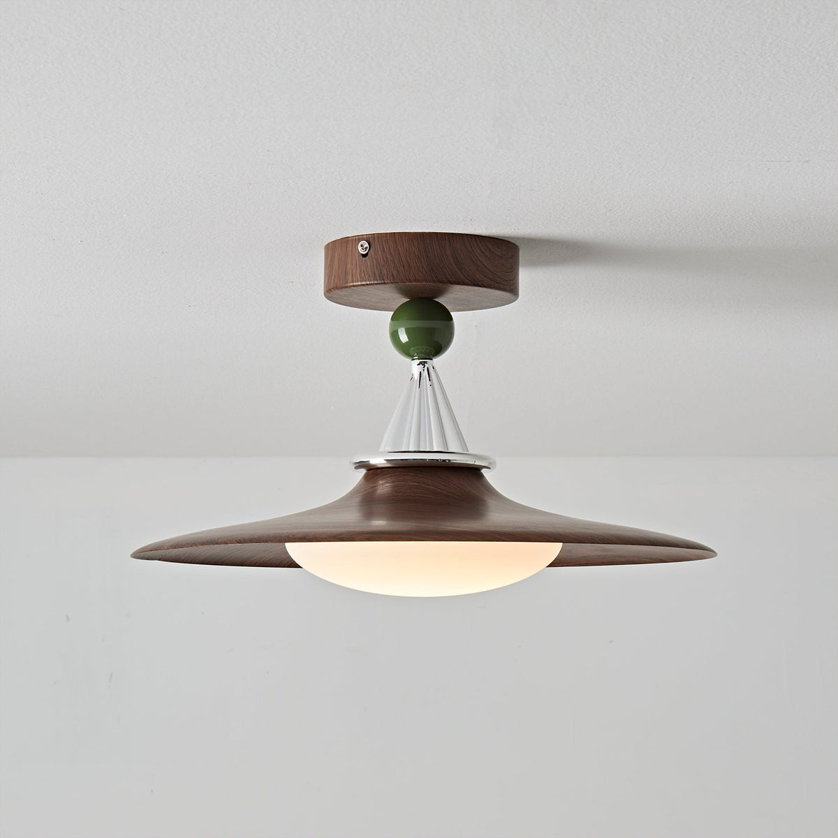 Eden Ceiling Light in the Cream color finish.