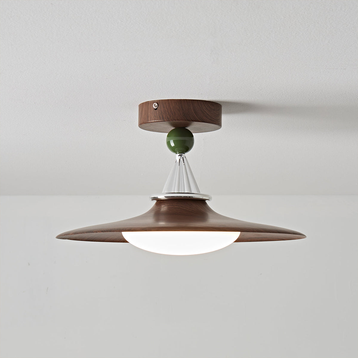Eden Ceiling Light in the Green finish.