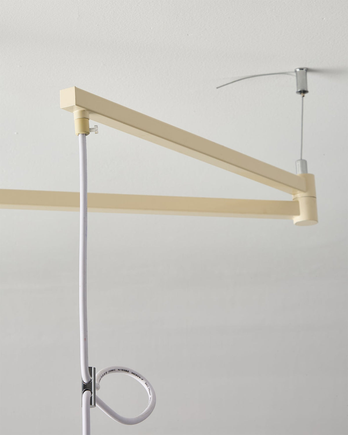 Lifestyle image of the Cream pendant light.