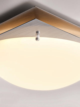 Astrain Plafonnier en Verre et Acier