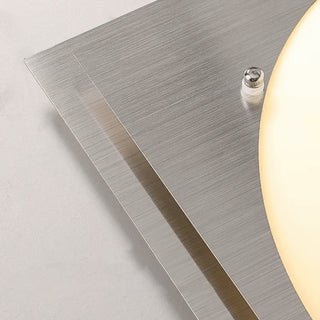 Astrain Plafonnier en Verre et Acier