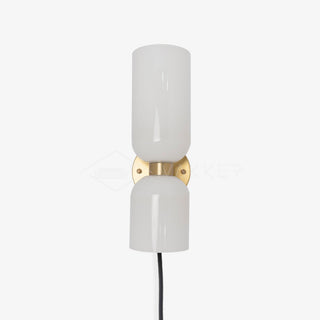 Lylaearis Nordic Art Plug-In Glass Wall Lamp-Luire