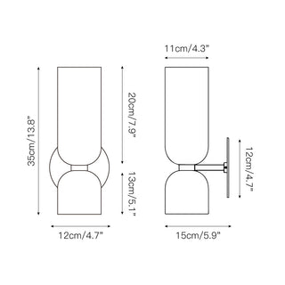 Chime Applique Murale Laiton Verre Moderne-Luire