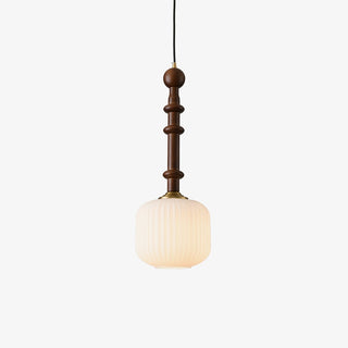 Iliror Traditionnel Art Bois Verre Pendentif Lumière