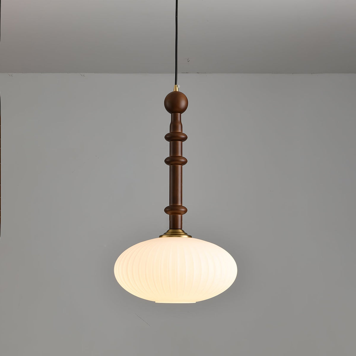 Hadrista Traditionnel Art Bois Verre Pendentif Lumière