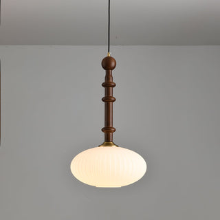 Iliror Traditionnel Art Bois Verre Pendentif Lumière