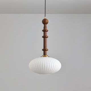 Iliror Traditionnel Art Bois Verre Pendentif Lumière