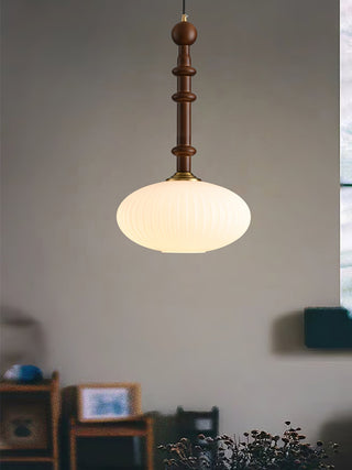 Iliror Traditionnel Art Bois Verre Pendentif Lumière