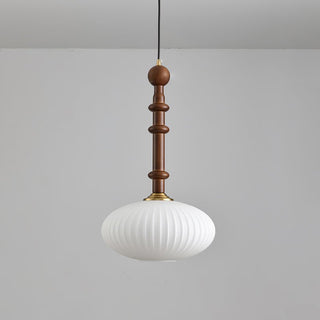 Iliror Traditionnel Art Bois Verre Pendentif Lumière