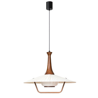 Mydorisra Traditionnel Classique Tissu Bois Pendentif Lampe