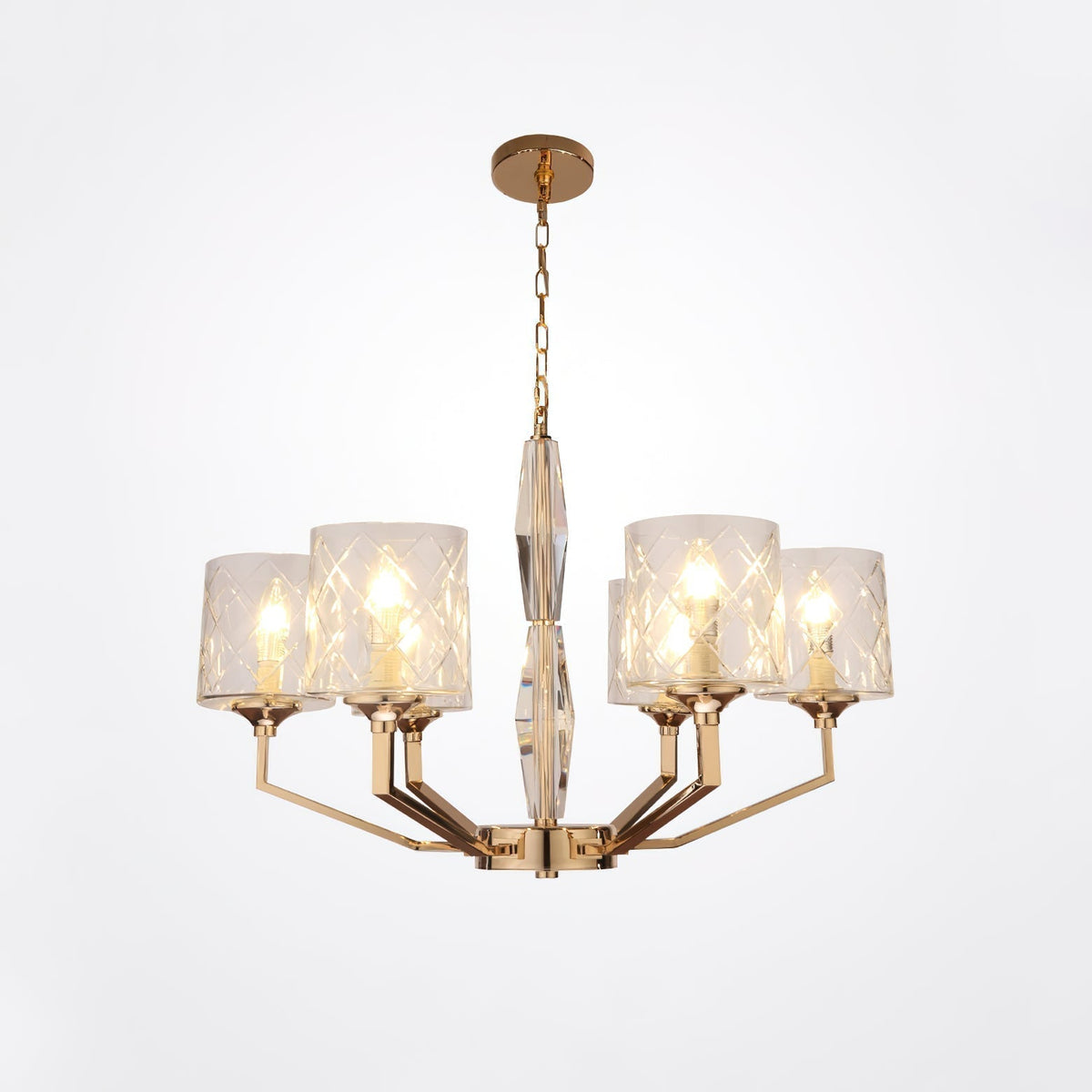Dew Lustre Laiton Verre Luxe Postmoderne