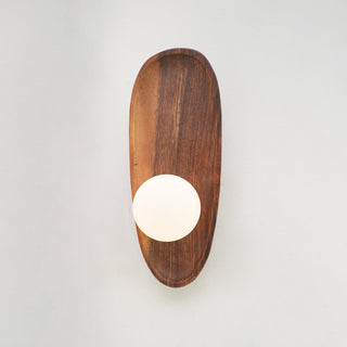 Keith Applique Murale Moderne Minimaliste en Bois et Verre