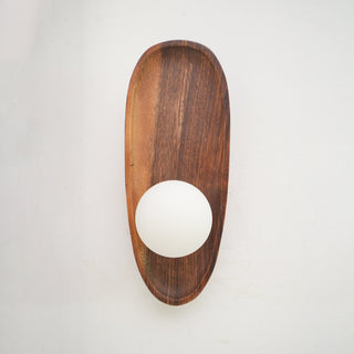 Keith Applique Murale Moderne Minimaliste en Bois et Verre