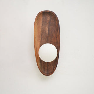 Keith Applique Murale Moderne Minimaliste en Bois et Verre