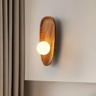 Keith Applique Murale Moderne Minimaliste en Bois et Verre