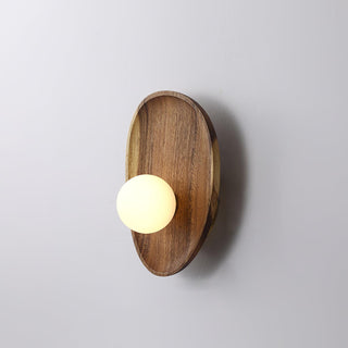 Keith Applique Murale Moderne Minimaliste en Bois et Verre