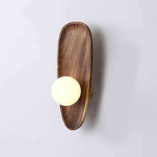 Keith Applique Murale Moderne Minimaliste en Bois et Verre