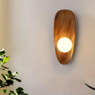 Keith Applique Murale Moderne Minimaliste en Bois et Verre