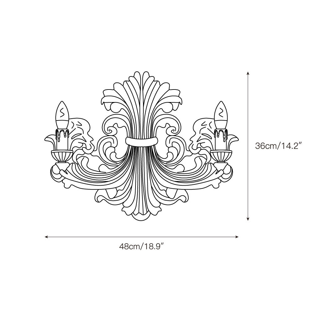 Eon Applique Murale Plâtre Élégance Premium