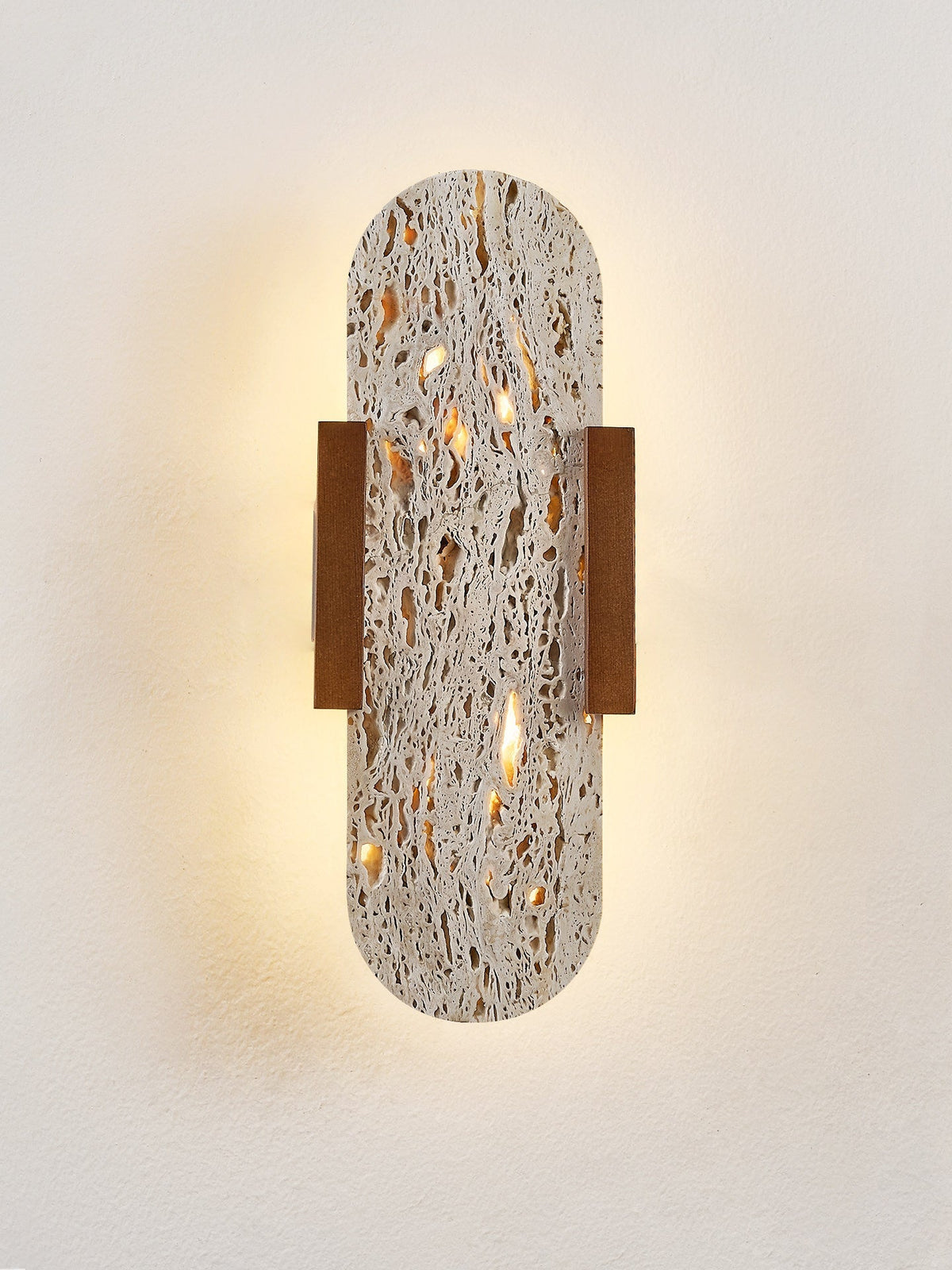 Elara Travertine Wall Light-Neutral Decor