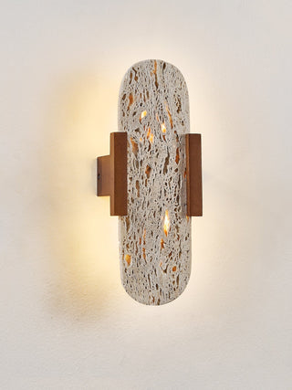 Elara Travertine Wall Light-Neutral Decor