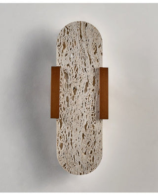 Elara Travertine Wall Light-Neutral Decor