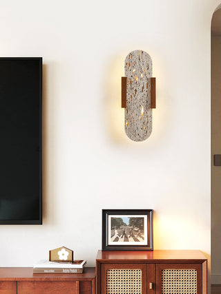 Elara Travertine Wall Light-Neutral Decor