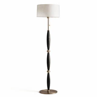 Elara Sculpted Floor Lamp-Neutral Decor