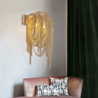 Chains Applique Murale Postmoderne de Luxe avec Franges