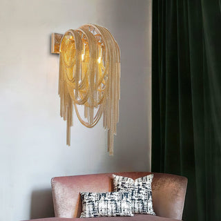 Chains Applique Murale Postmoderne de Luxe avec Franges
