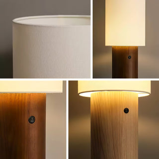 Uvynir Lampadaire Cylindrique en Bois