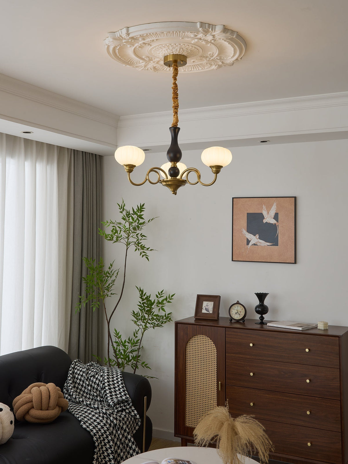 Darena Lustre Traditionnel en Bois Nordique