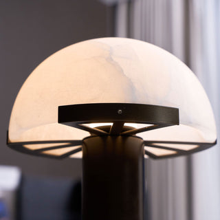 Ibera Lampe de Table en Albâtre et Métal