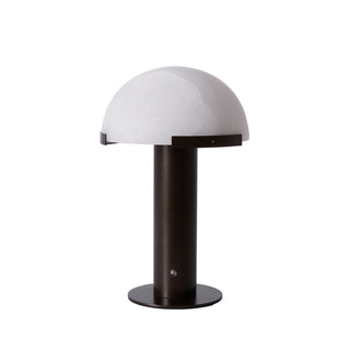 Ibera Lampe de Table en Albâtre et Métal