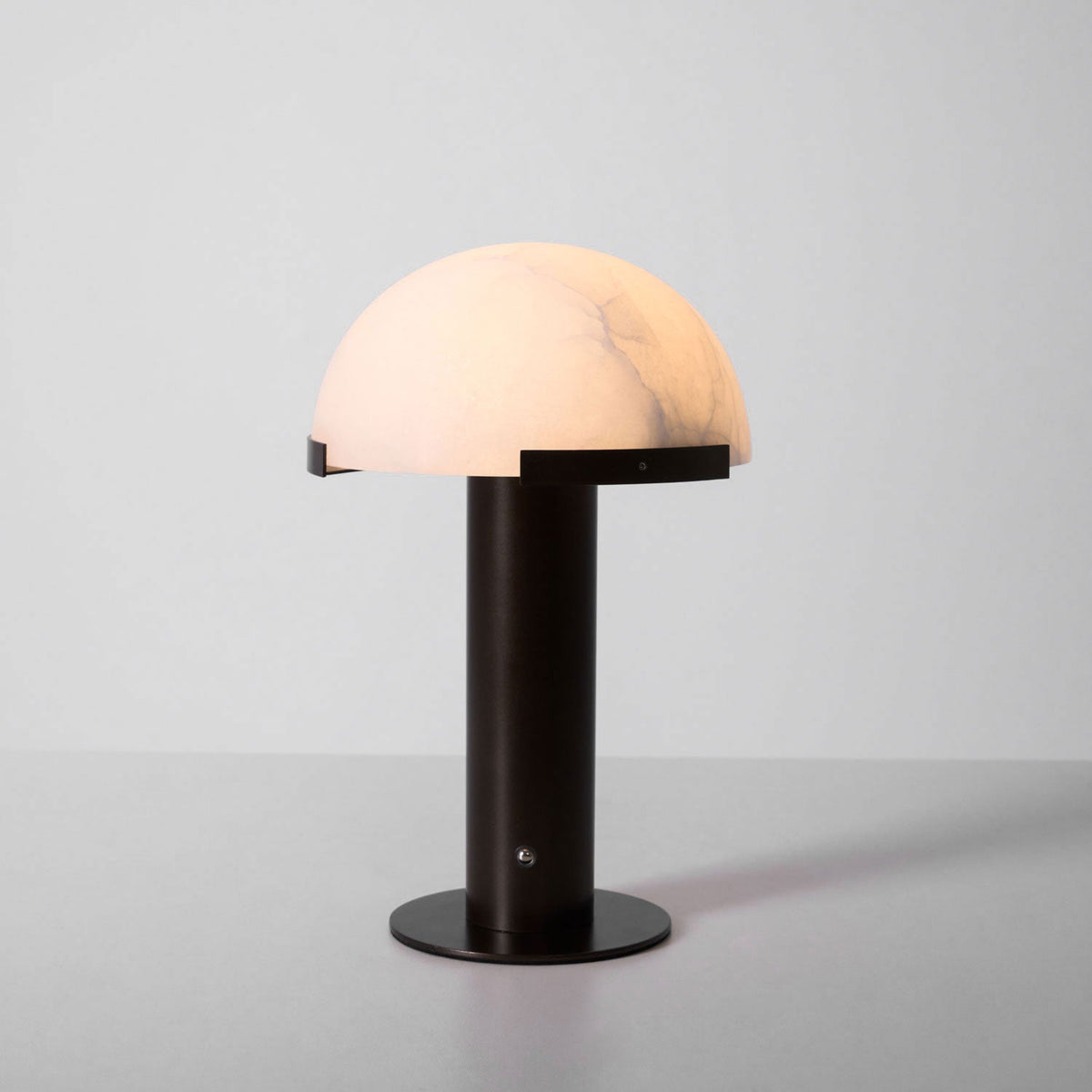 Ibera Lampe de Table en Albâtre et Métal