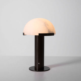 Ibera Lampe de Table en Albâtre et Métal
