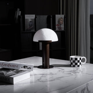 Ibera Lampe de Table en Albâtre et Métal