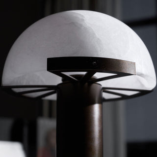 Ibera Lampe de Table en Albâtre et Métal