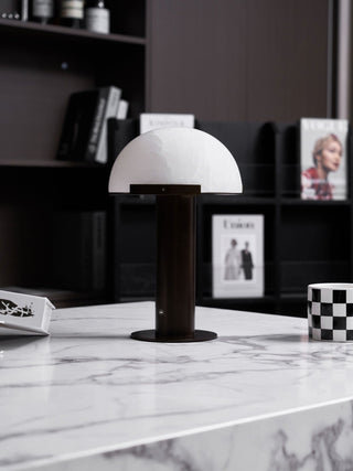 Ibera Lampe de Table en Albâtre et Métal