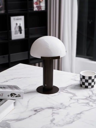 Ibera Lampe de Table en Albâtre et Métal