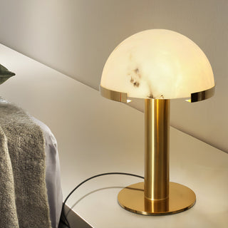 Ibera Lampe de Table en Albâtre et Métal