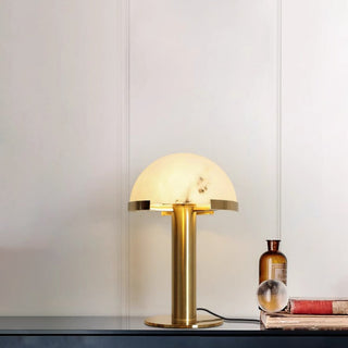 Ibera Lampe de Table en Albâtre et Métal