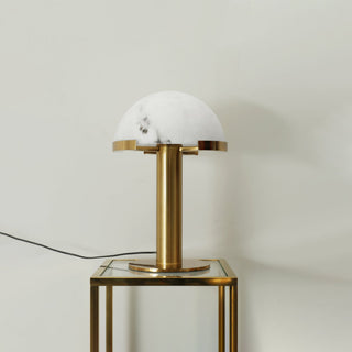 Ibera Lampe de Table en Albâtre et Métal